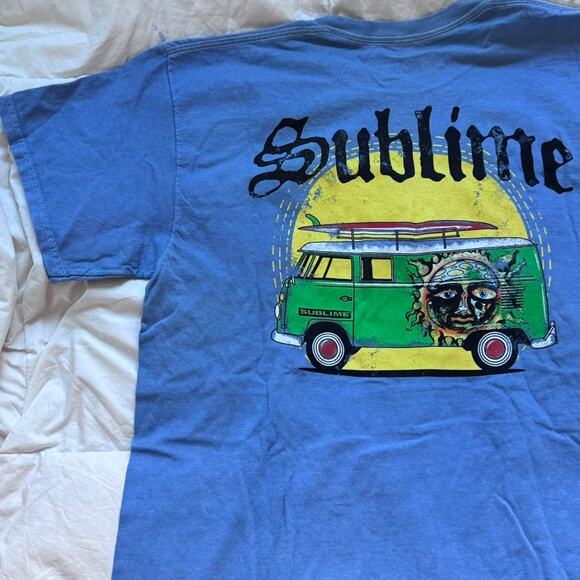 Sublime band tee front and back graphic L casual cotton short sleeve grunge alt - Picture 3 of 7